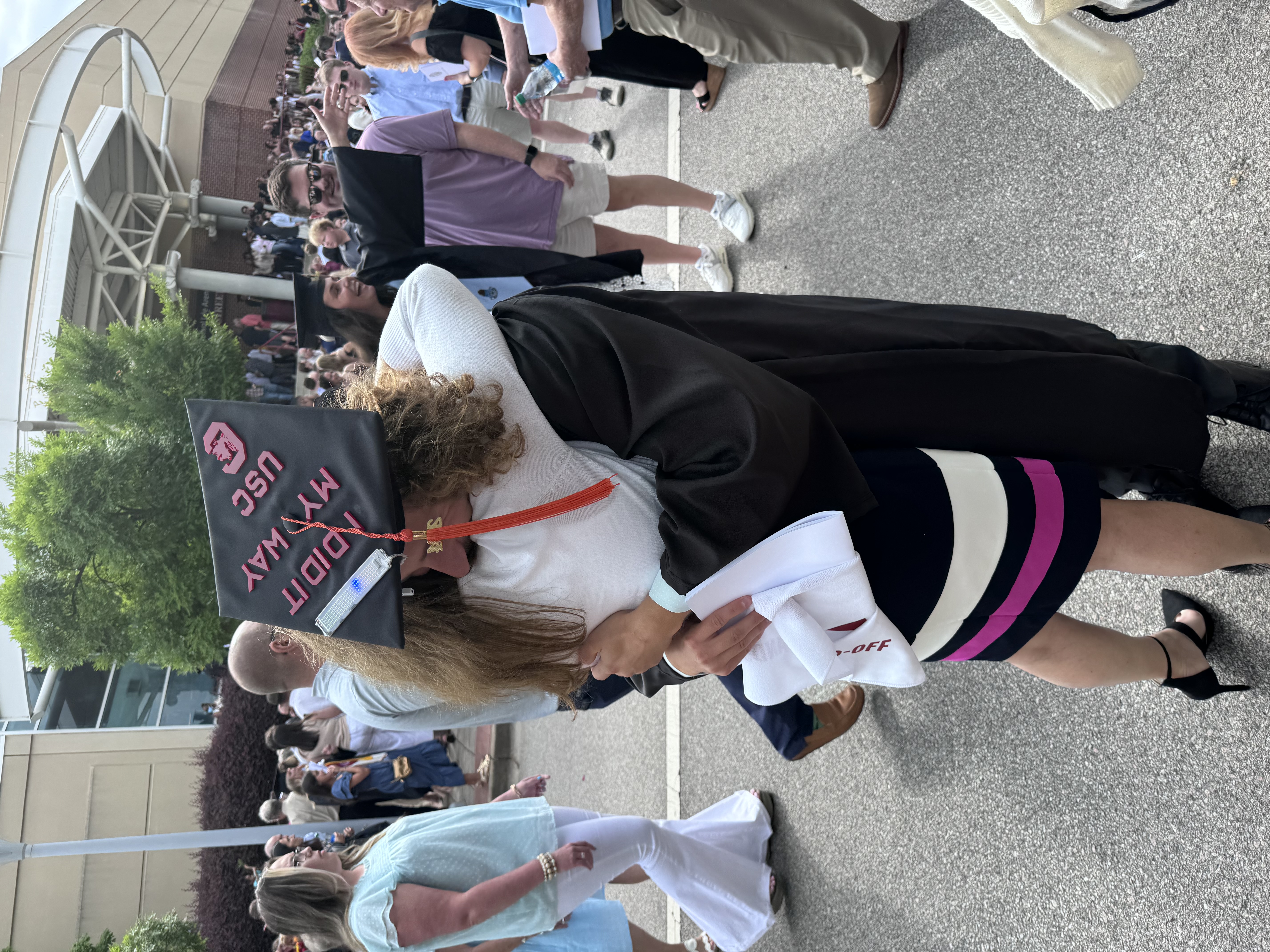 First Post Grad Hug with my Mom